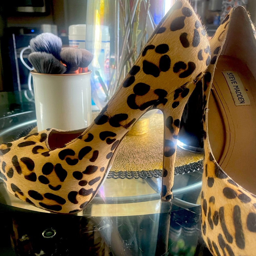 Steve Madden Evelyn Leopard Heels